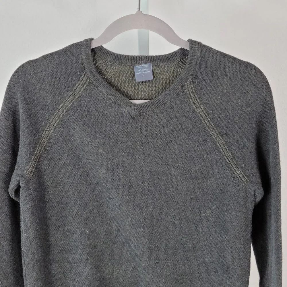 TAILOR VINTAGE pullover birdeye V-neck Sweater  Sz S NEW - Picture 2 of 4